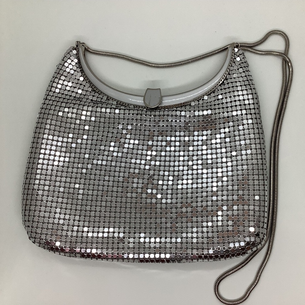 Vintage Silver Tone Evening Bag